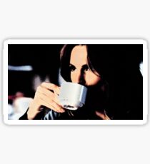 Stana Katic Coffee Sticker