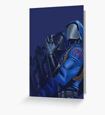 Cobra commander Greeting Card