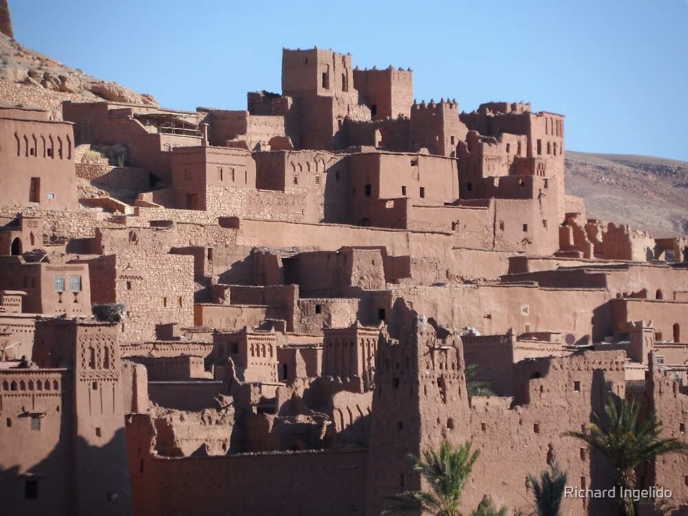 "Morocco, a very old Sahara Desert Village Scene" by Richard Ingelido Redbubble