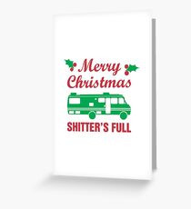 Frohe Weihnachten Shitter ist voll Grußkarte