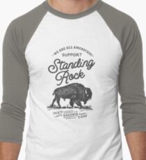 Support Standing Rock : 100% Profits Donated Men's Baseball ¾ T-Shirt