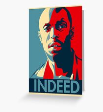 Omar The Wire Indeed Greeting Card