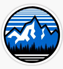 Pegatina Montaña Logo Circle