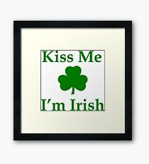 Kiss Me I'm Irish Framed Print