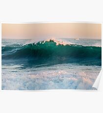 "The Wedge" at Newport Beach Poster