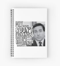 Michael Scott - Sentence quote Spiral Notebook