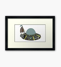 Spaceship - Rick and Morty Framed Print