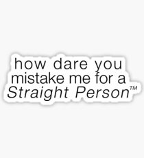 Straight Person™ Sticker