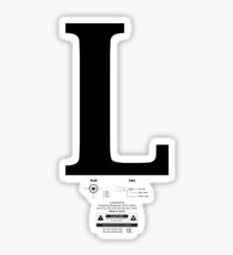 Left & Right Series `L´ Sticker