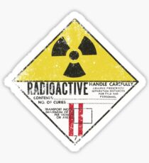 Vintage Radioactive Sign Sticker