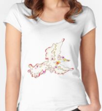 Moltres Popmuerto | Pokemon & Day of The Dead Mashup Women's Fitted Scoop T-Shirt