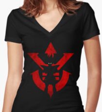 Vegeta Royal Saiyan Symbol Women's Fitted V-Neck T-Shirt