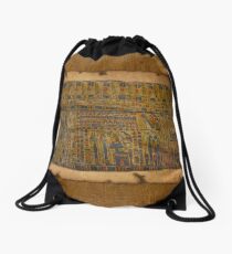 Ancient Egyptian Funerary Scroll pre 944 BC Drawstring Bag