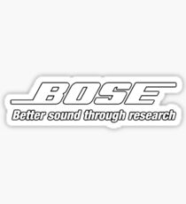 Bose White Sticker