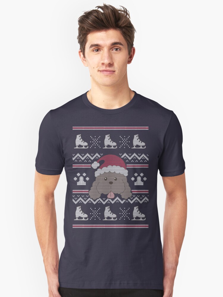 Alternate view of Makkachin Christmas Slim Fit T-Shirt