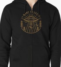 I Want To Leave Zipped Hoodie