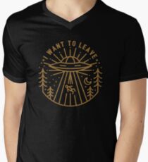 I Want To Leave Men's V-Neck T-Shirt