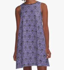 Haunted Mansion Wallpaper (Tile) A-Line Dress