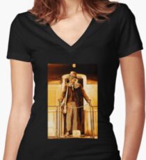 Anarchist:No King - On the Train Women's Fitted V-Neck T-Shirt