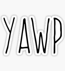 Yawp (Black) Sticker