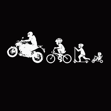 biker evolution Sticker for Sale by RoSsiiDesigns