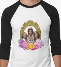 Bee Gees framed with flowers Men's Baseball ¾ T-Shirt