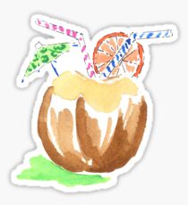 Coconut Juice Sticker Sticker