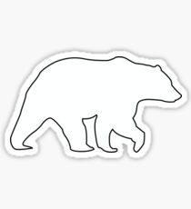 Bear Graphic- White Sticker