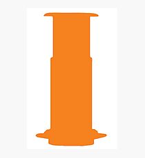 Orange Aeropress T-shirt. Limited edition design! Photographic Print