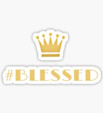 #Blessed Gold Sticker