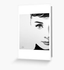 The Half Series. Audrey Hepburn Greeting Card