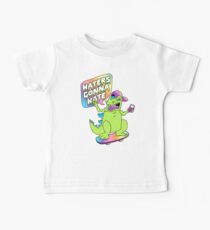 "Haters Gonna Hate" Reptar (white) Baby Tee