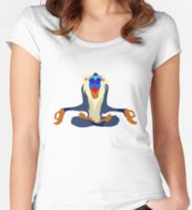 VectoRafiki Tailliertes Rundhals-Shirt