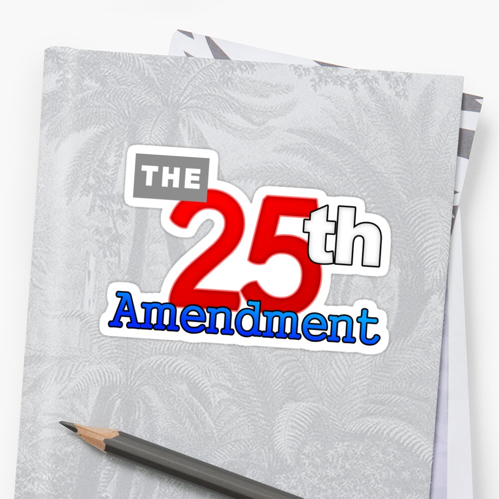 "The 25th Amendment Of The US Constitution" Sticker by BluePolitica
