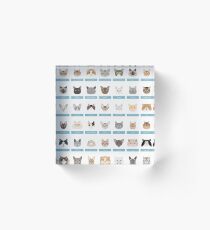 Cat Breeds Acrylic Block