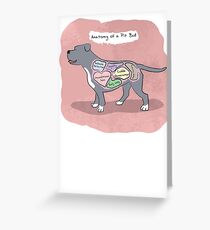 Anatomy of a Pit Bull Greeting Card