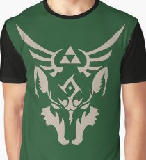 Wolf Link Blue Eyed Beast Graphic T-Shirt
