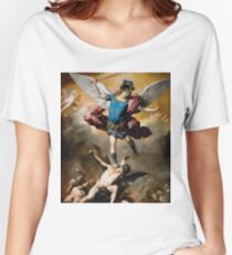 St Michael The Archangel Artwork Women's Relaxed Fit T-Shirt