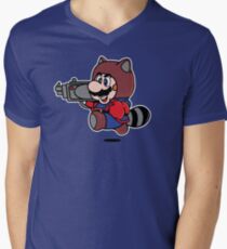 Rocket Tanooki Men's V-Neck T-Shirt