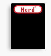 Video Game Nerd Canvas Print