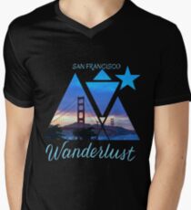 SF Men's V-Neck T-Shirt