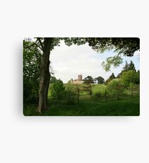 Rolling hills towards Downton Abbey Canvas Print