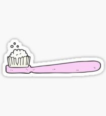 cartoon tooth brush Sticker