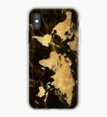 Weltkarte Gold 7 iPhone-Hülle & Cover