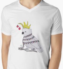 Christmas Cockatoo V-Neck T-Shirt