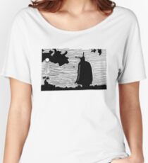 Field Black Women's Relaxed Fit T-Shirt