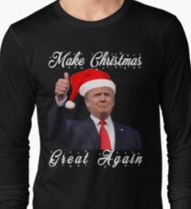 Machen Sie WeihnachtenGreat wieder Donald Trump Shirts Langarmshirt