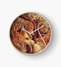 orange fox Clock