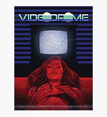 Girl and TV Photographic Print