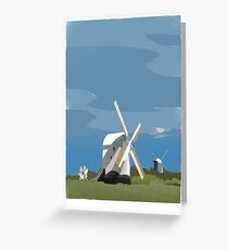 Jack and Jill Windmills Greeting Card